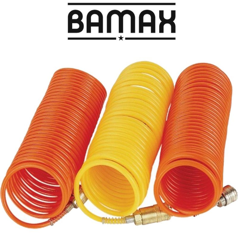 Spiral Polyp Hose Blue 6.5mmx10mmx8m With Quick Couplers Bx15pr8-6.5